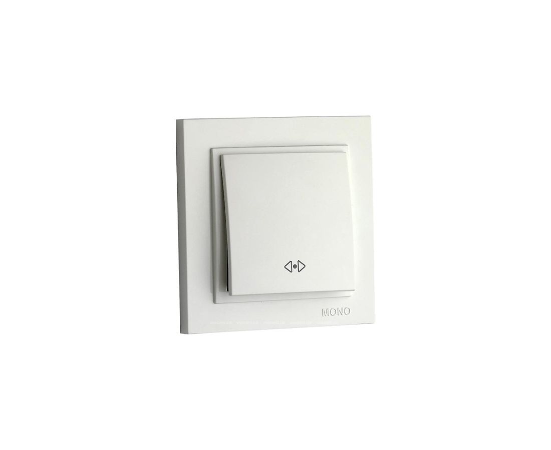 ჩამრთველი რევერსი შუალედური DESPINA white - 102-190025-112 — როზეტები და ჩამრთველები
